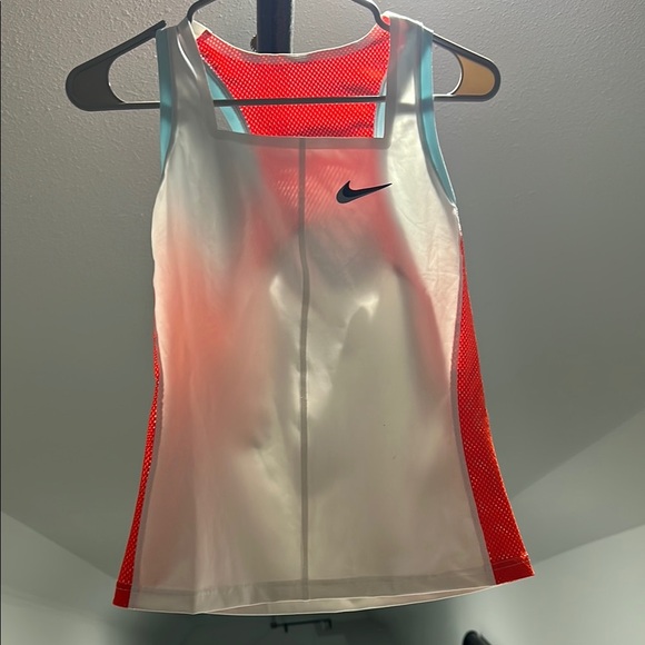 Nike Tops - Nike White and Red Tank Top